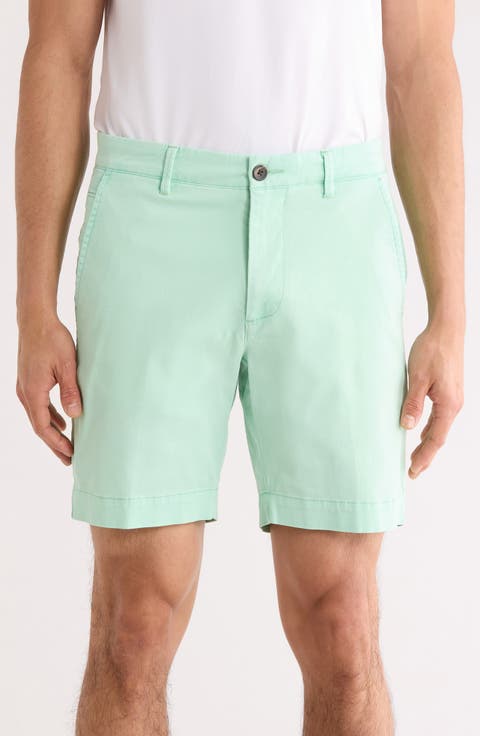 Garment Dyed Flat Front Shorts