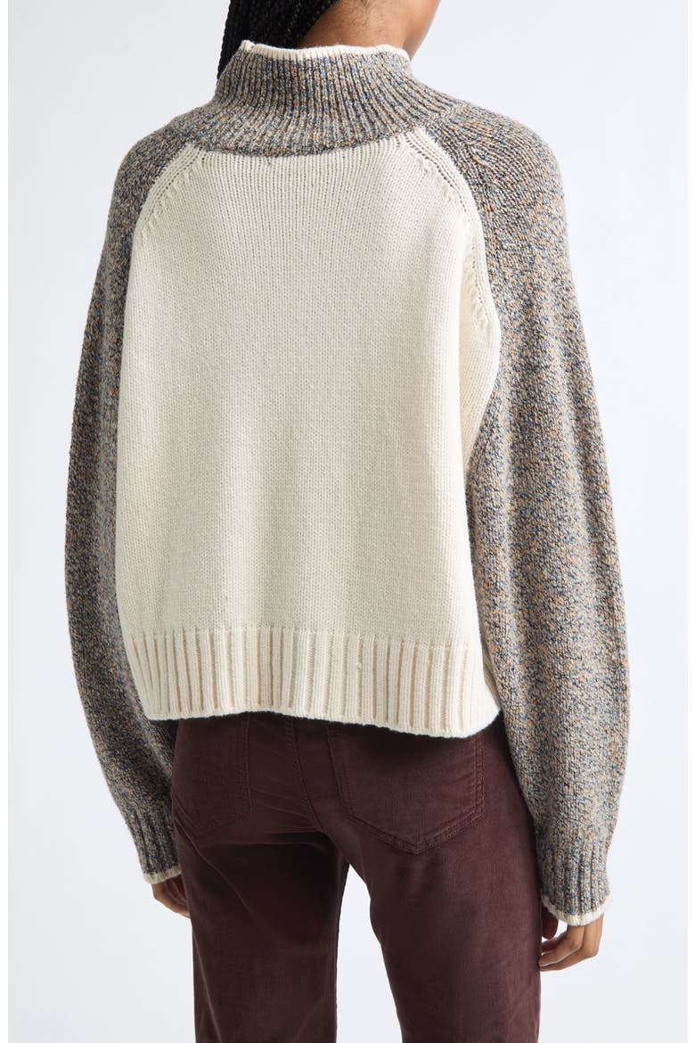 Malachi Wool Blend Sweater, Alternate, color, OATMEAL MELANGE MULTI