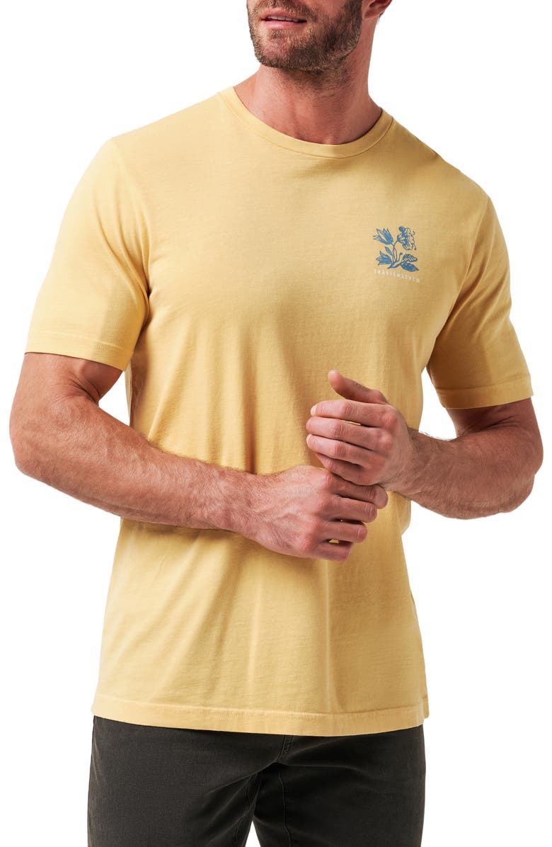 TravisMathew Sky Lounge Floral Graphic T-Shirt, Main, color, Rattan