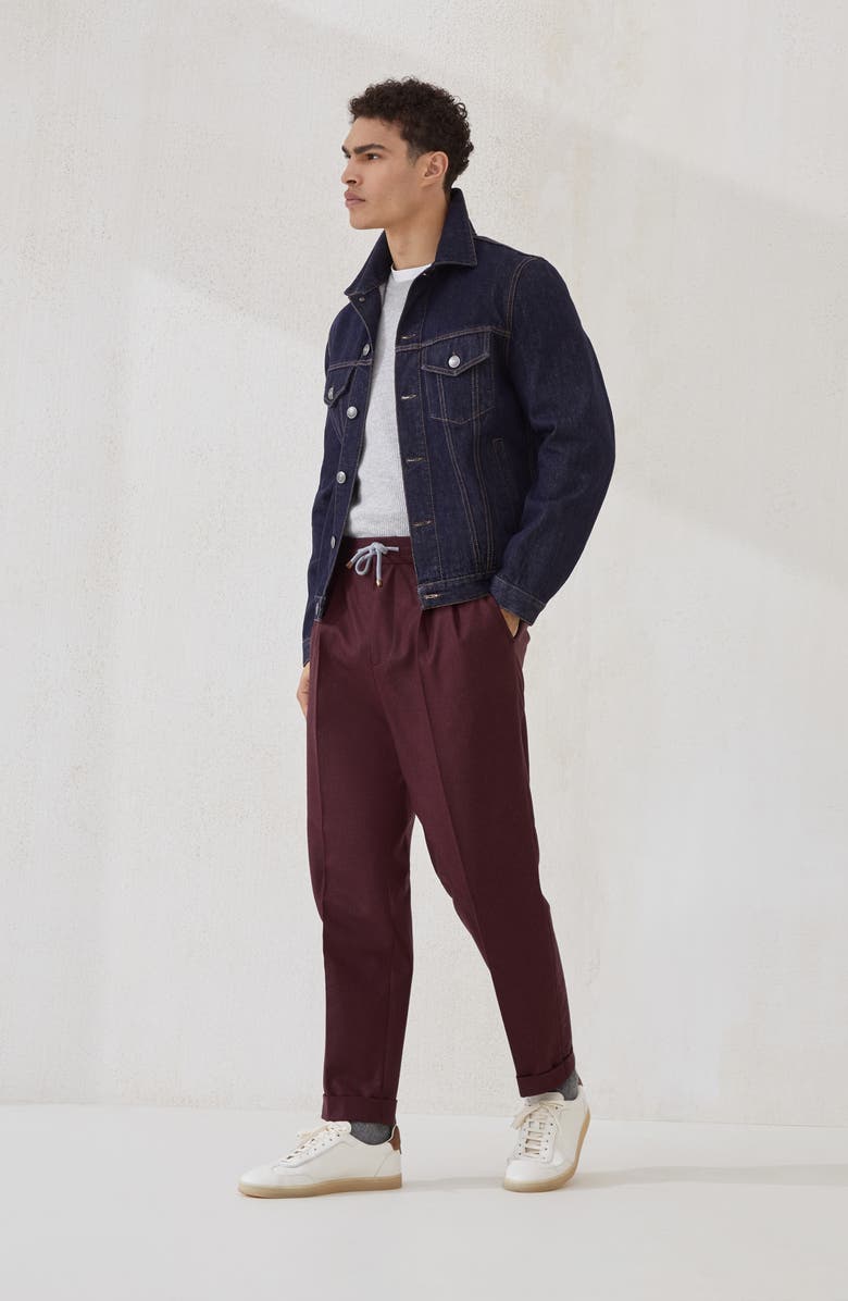 Brunello Cucinelli Four-pocket jacket, Alternate, color, Dark Denim