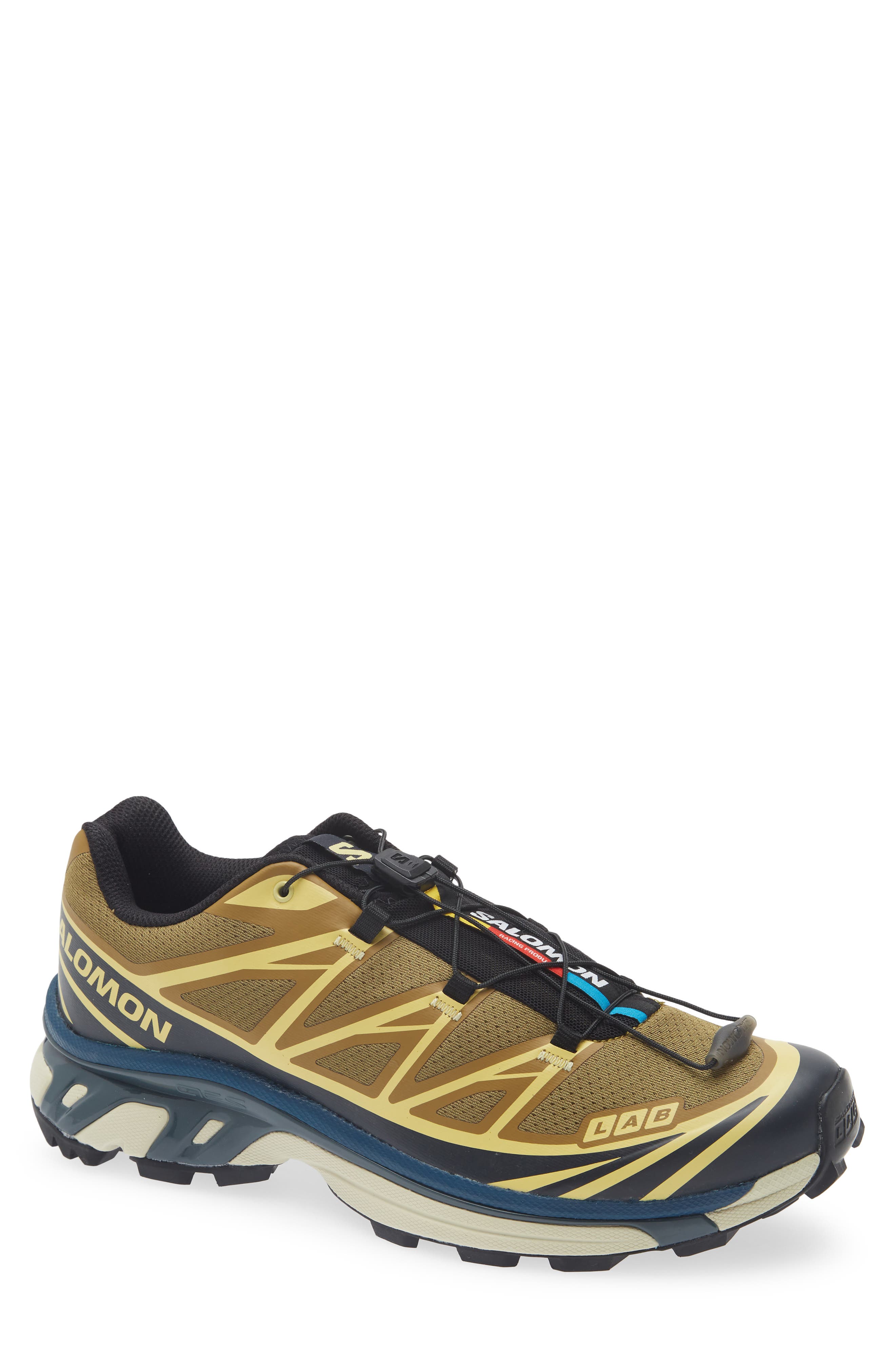 Salomon Gender Inclusive XT-6 Brilliant Sneaker, Main, color, Brilliant Olive/ Dark Navy