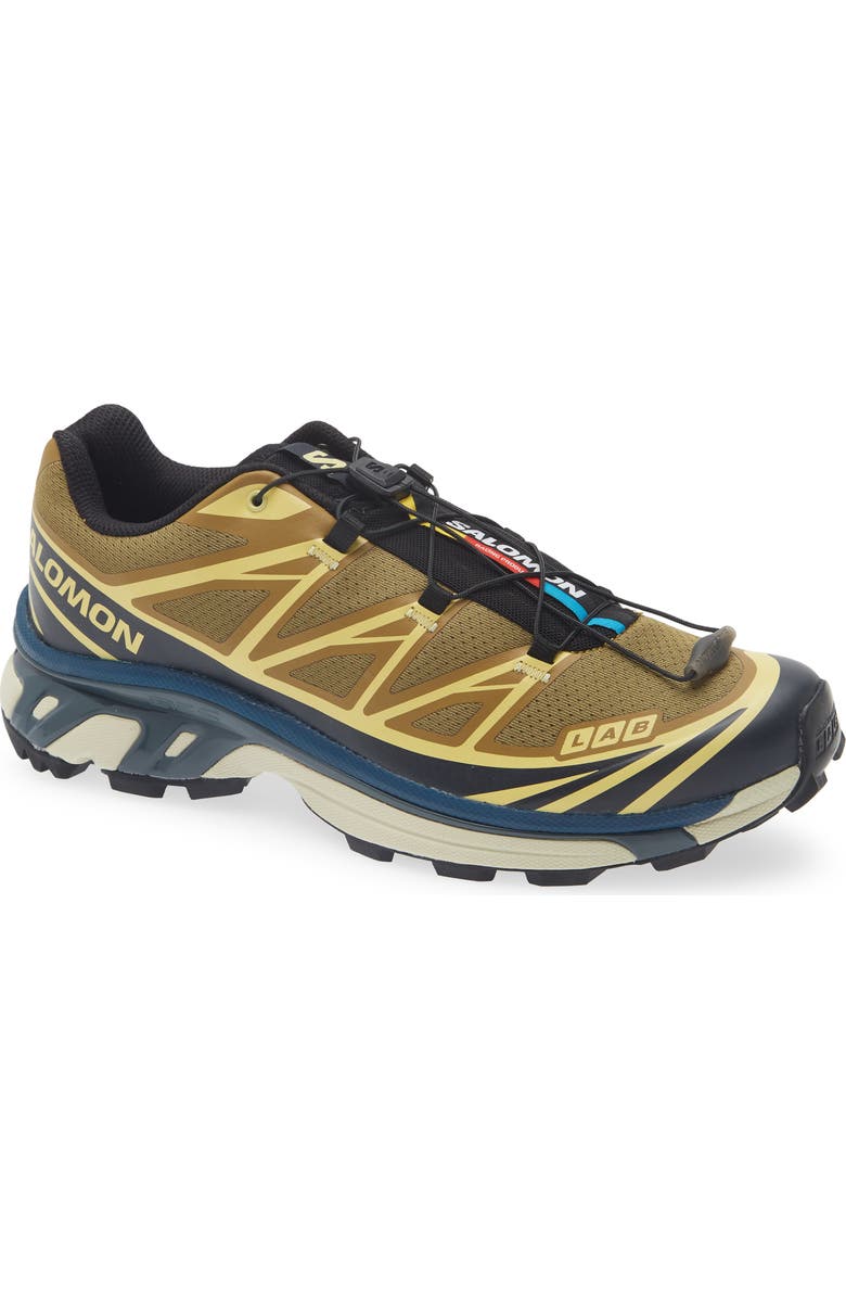 Salomon Gender Inclusive XT-6 Brilliant Sneaker, Main, color, Brilliant Olive/ Dark Navy
