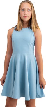 Un Deux Trois Textured Racerback Dress in Longer Length