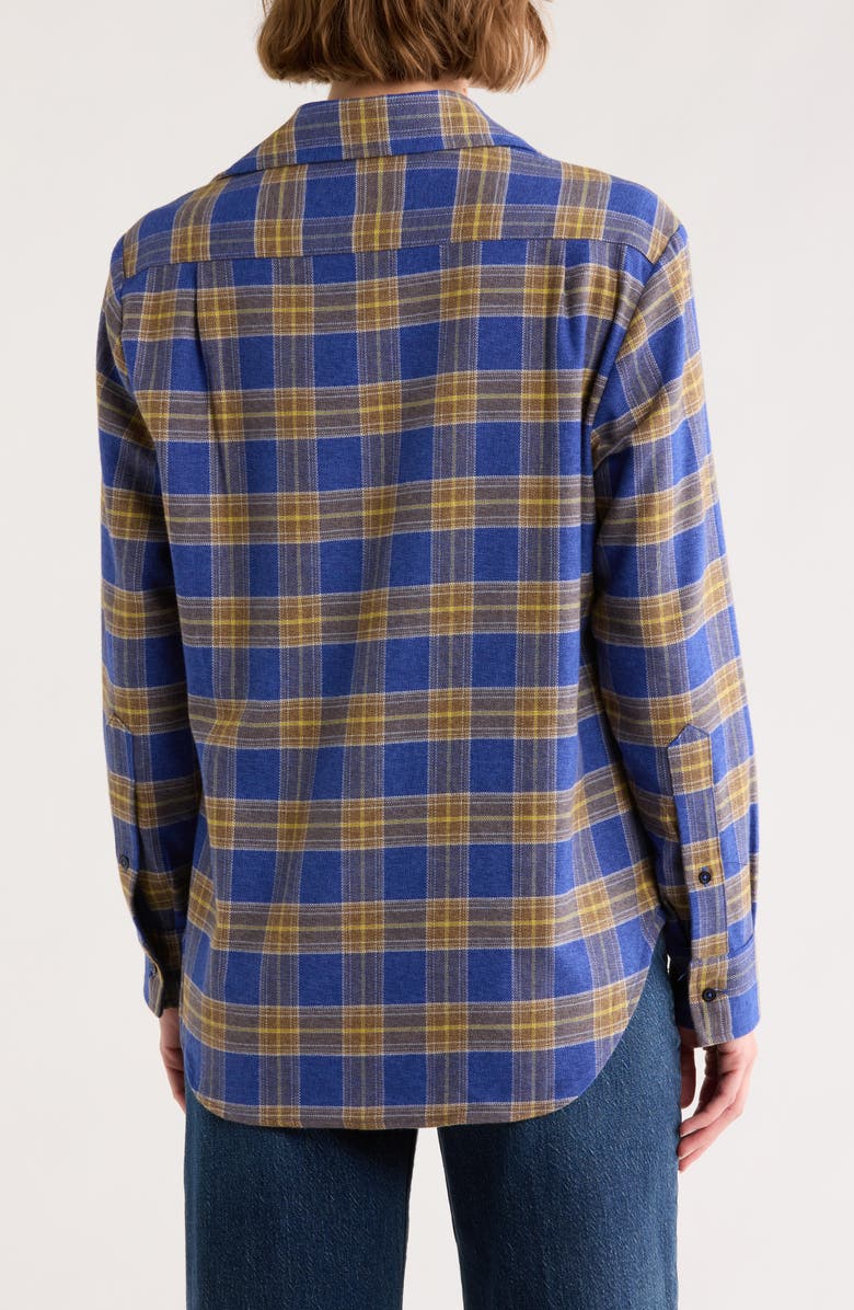 CISSA The Mens Cotton Button-Up Shirt, Alternate, color, Blue Flannel