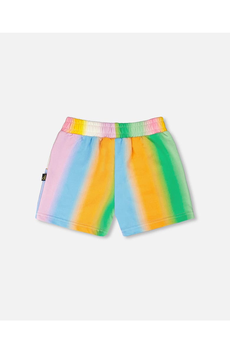 Deux par Deux French Terry Shorts, Alternate, color, Multicolor