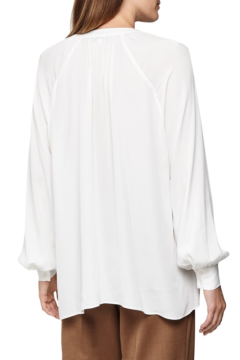 Gwen Balloon Sleeve Popover Blouse, Alternate, color, WHITE