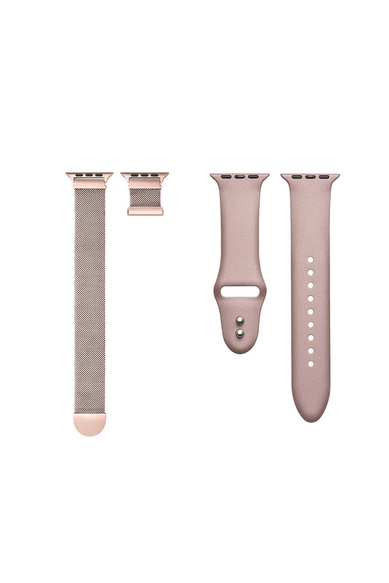 Assorted 2-Pack Apple Watch® Watchbands, Alternate, color, ROSE GOLD