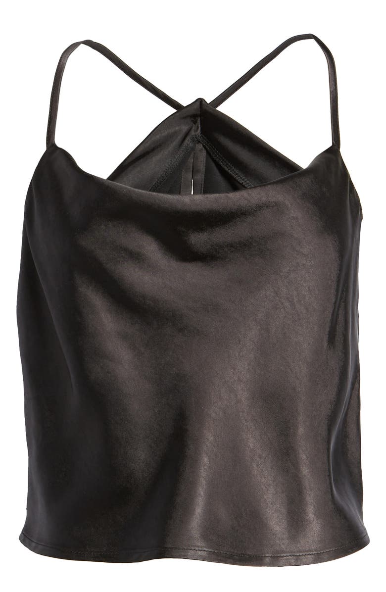 Lulus Hold Onto Love Cowl Neck Satin Camisole, Alternate, color, 