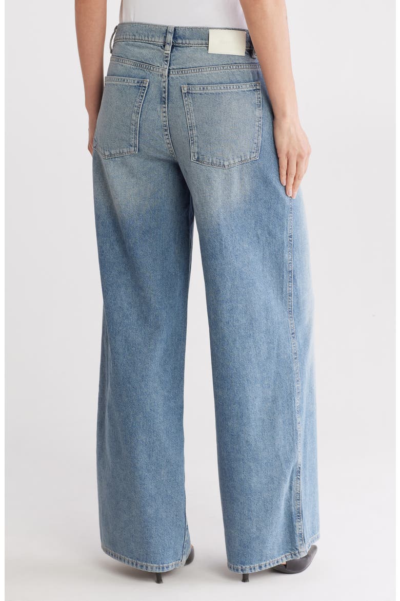 Zoie Relaxed Wide Leg Jeans, Alternate, color, AGED MID