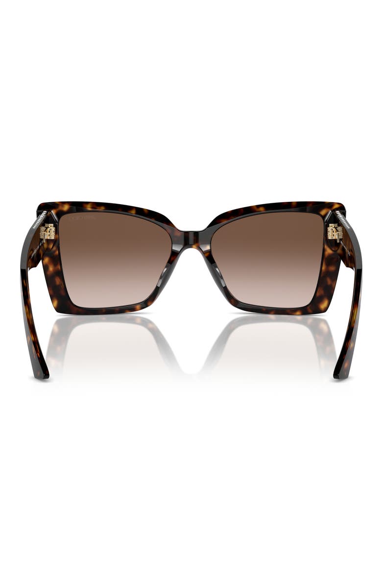 54mm Butterfly Sunglasses, Alternate, color, HAVANA / GRADIENT BROWN