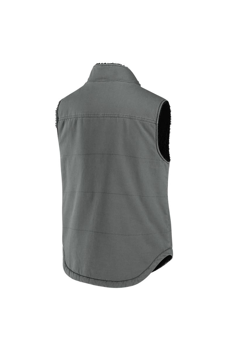 NFL X DARIUS RUCKER Men's NFL x Darius Rucker Collection by Fanatics Gray Green Bay Packers Sherpa-Lined Full-Zip Vest, Alternate, color, 