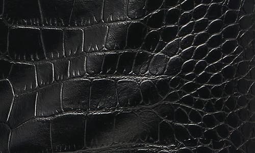 Hugo Boss Boss Orange Troco Croc Embossed Faux Leather Pants In Black