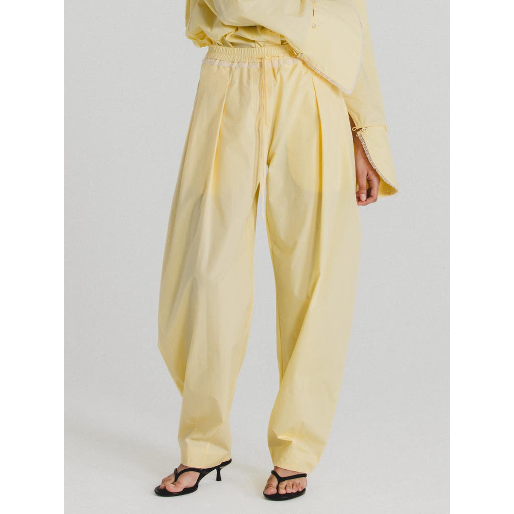 Alas Cotton Poplin Pants in Butter Yellow  product