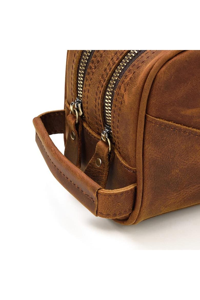 The Nomad Toiletry Bag | Genuine Leather Travel Toiletry Bag, Alternate, color, Brown