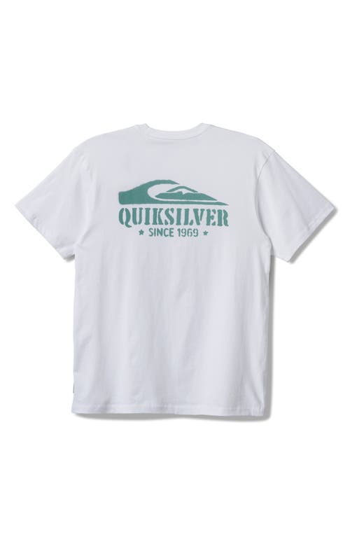 Quiksilver Hunter Spray Logo Cotton Graphic T-shirt