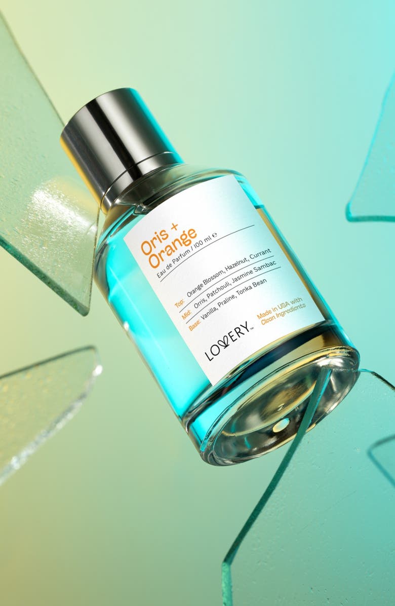 Lovery Oris and Orange Blossom Eau de Parfum, Made in USA 3.4 oz, Alternate, color, Silver, White, Cream, Black