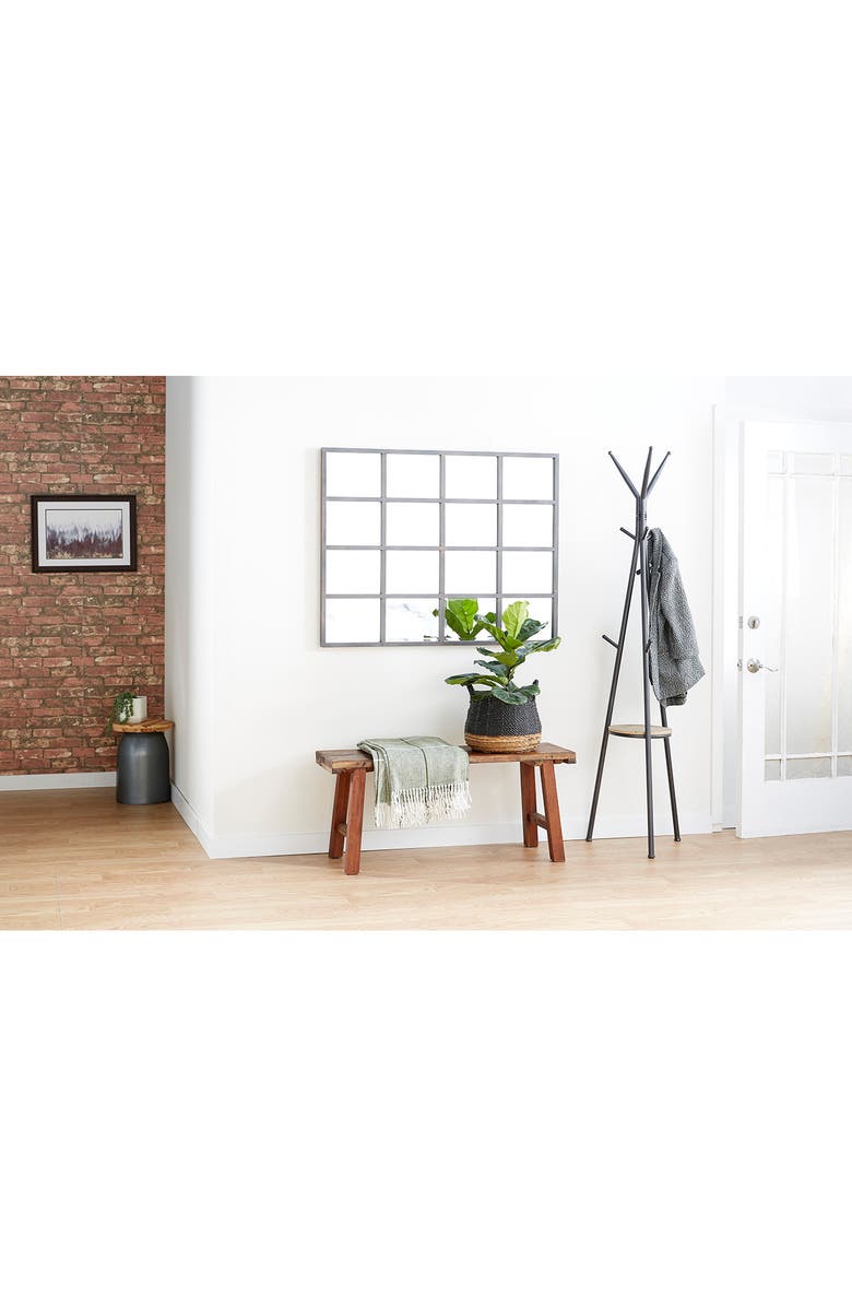 VIVIAN LUNE HOME Gray Metal Modern Coat Rack, Alternate, color, 