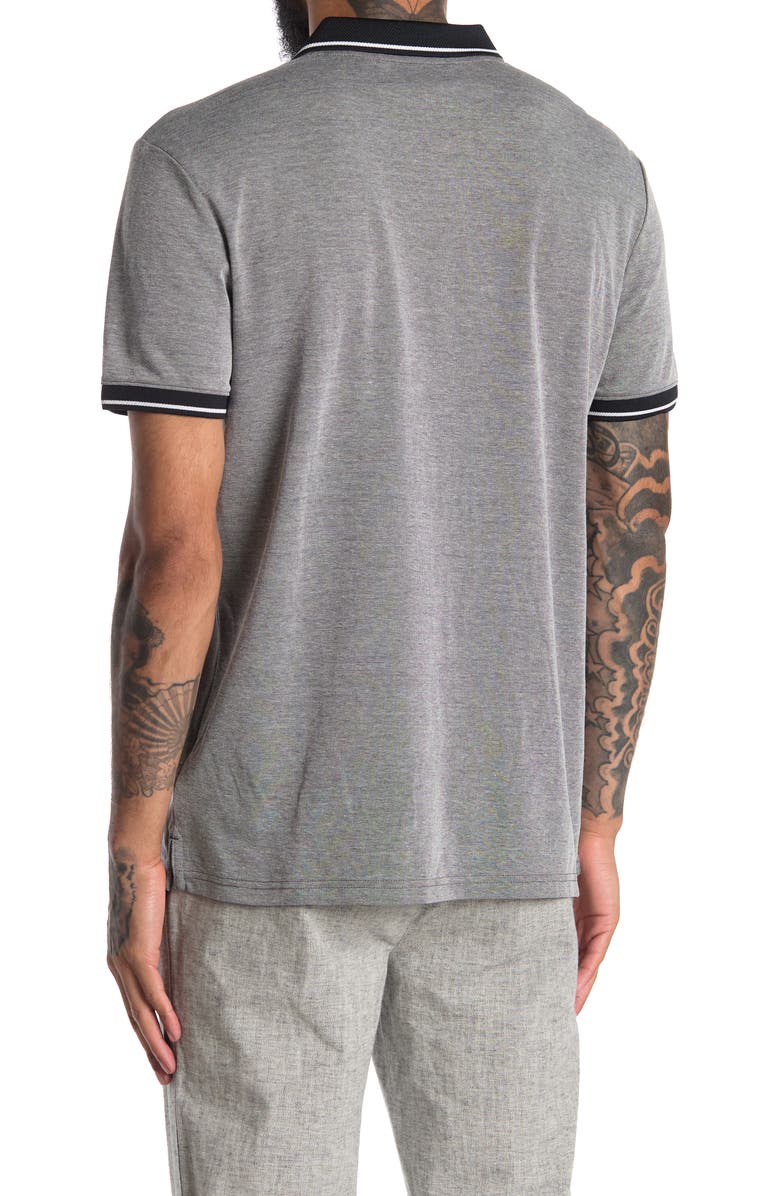 Calvin Klein Two-Tone Performance Pique Polo, Alternate, color,