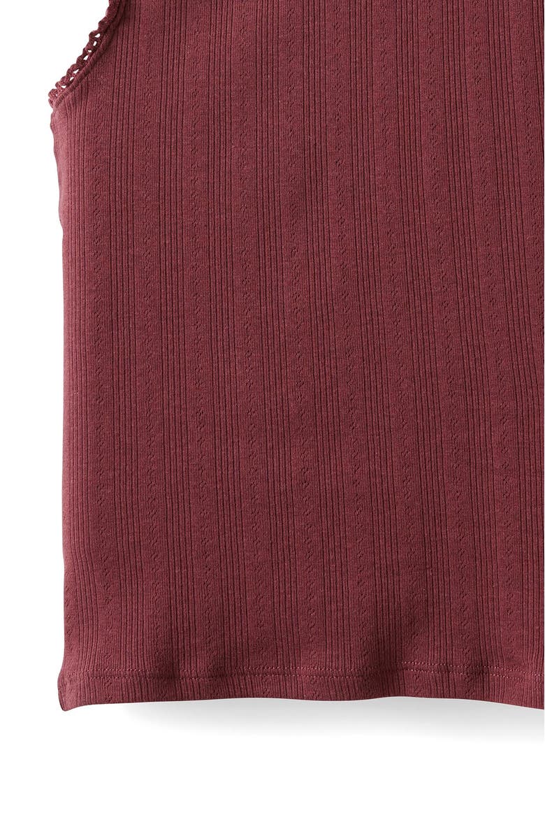 Cotton On Kids Kid's Fitted Essential Tank, Alternate, color, Bordeaux