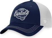 FANATICS Women's Fanatics Branded Navy/White Washington Capitals Fundamental Trucker Adjustable Hat