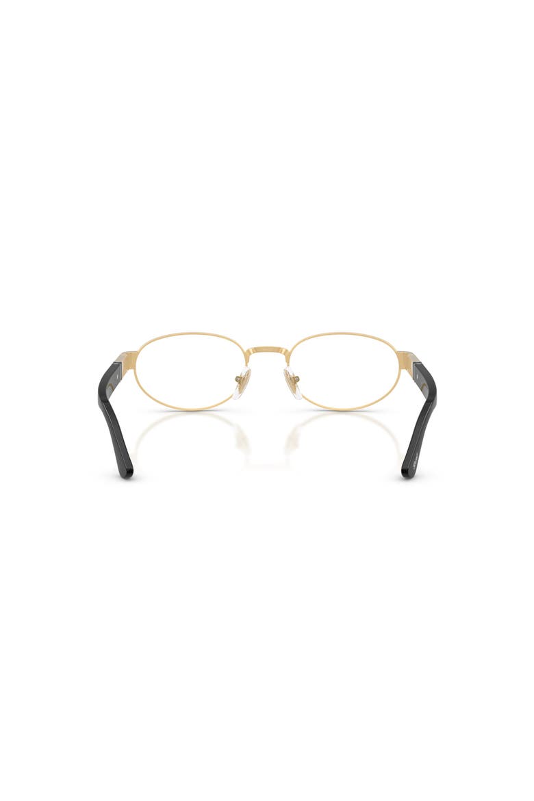 52mm Oval optical glasses, Alternate, color, Gold