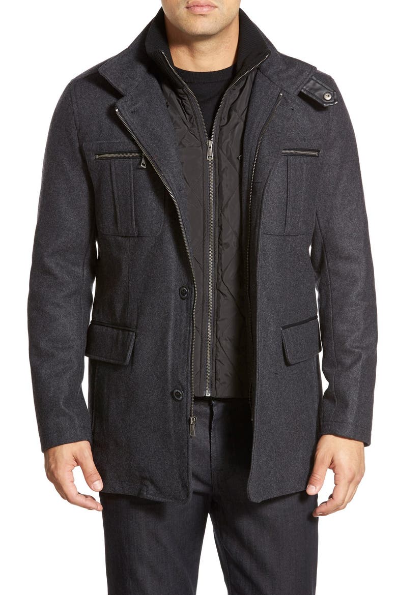 Wool Blend Jacket, Main, color, CHARCOAL