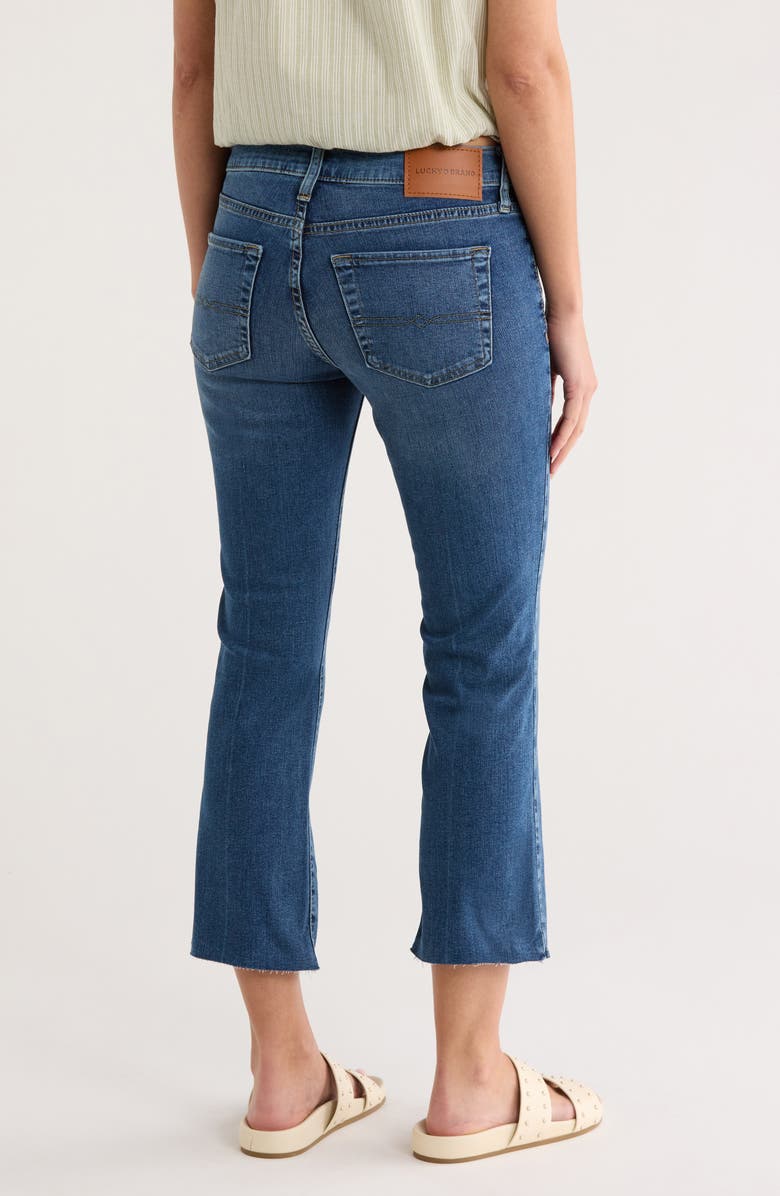 Lucky Brand Sweet Raw Hem Mid Rise Kick Flare Jeans, Alternate, color, Bella Stella