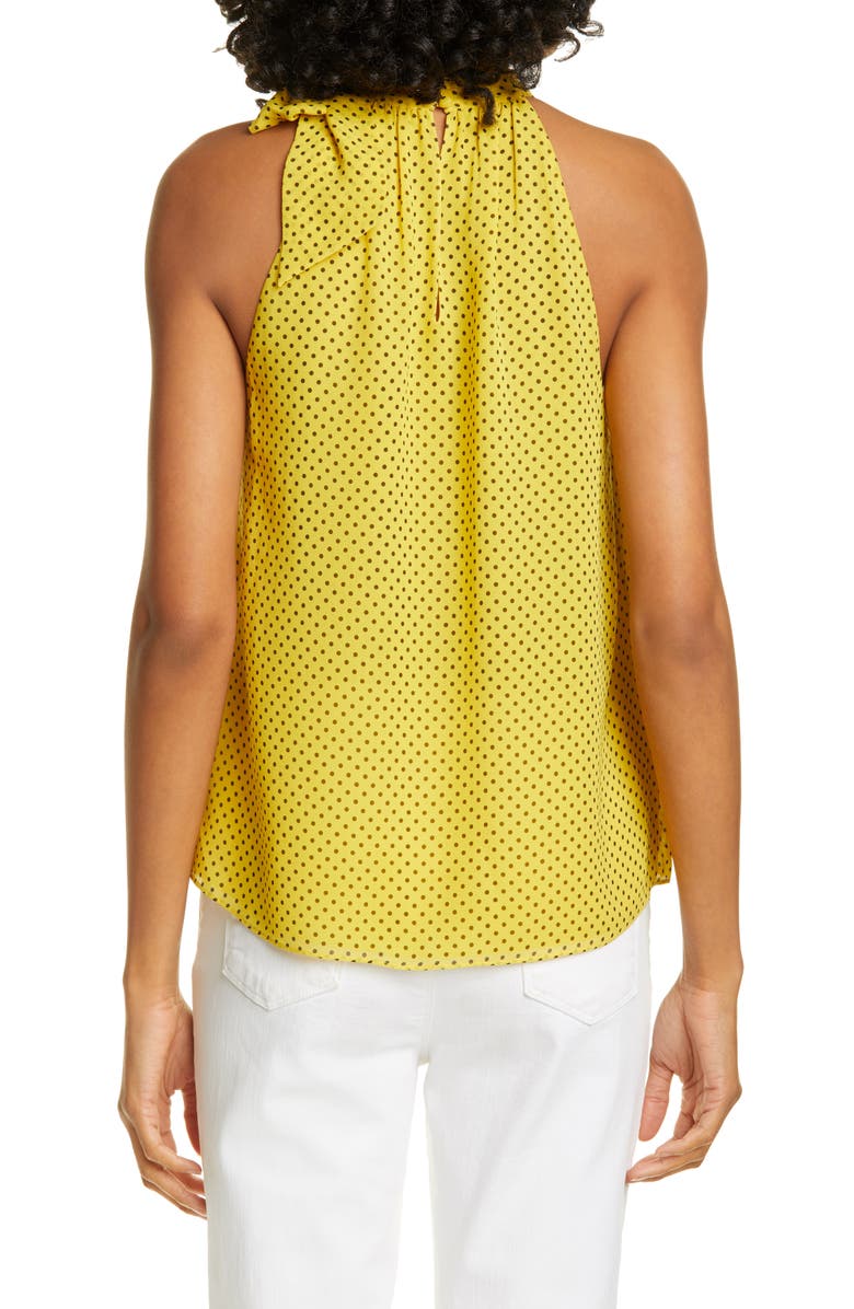Joie Dalman Tie Neck Silk Tank, Alternate, color, 