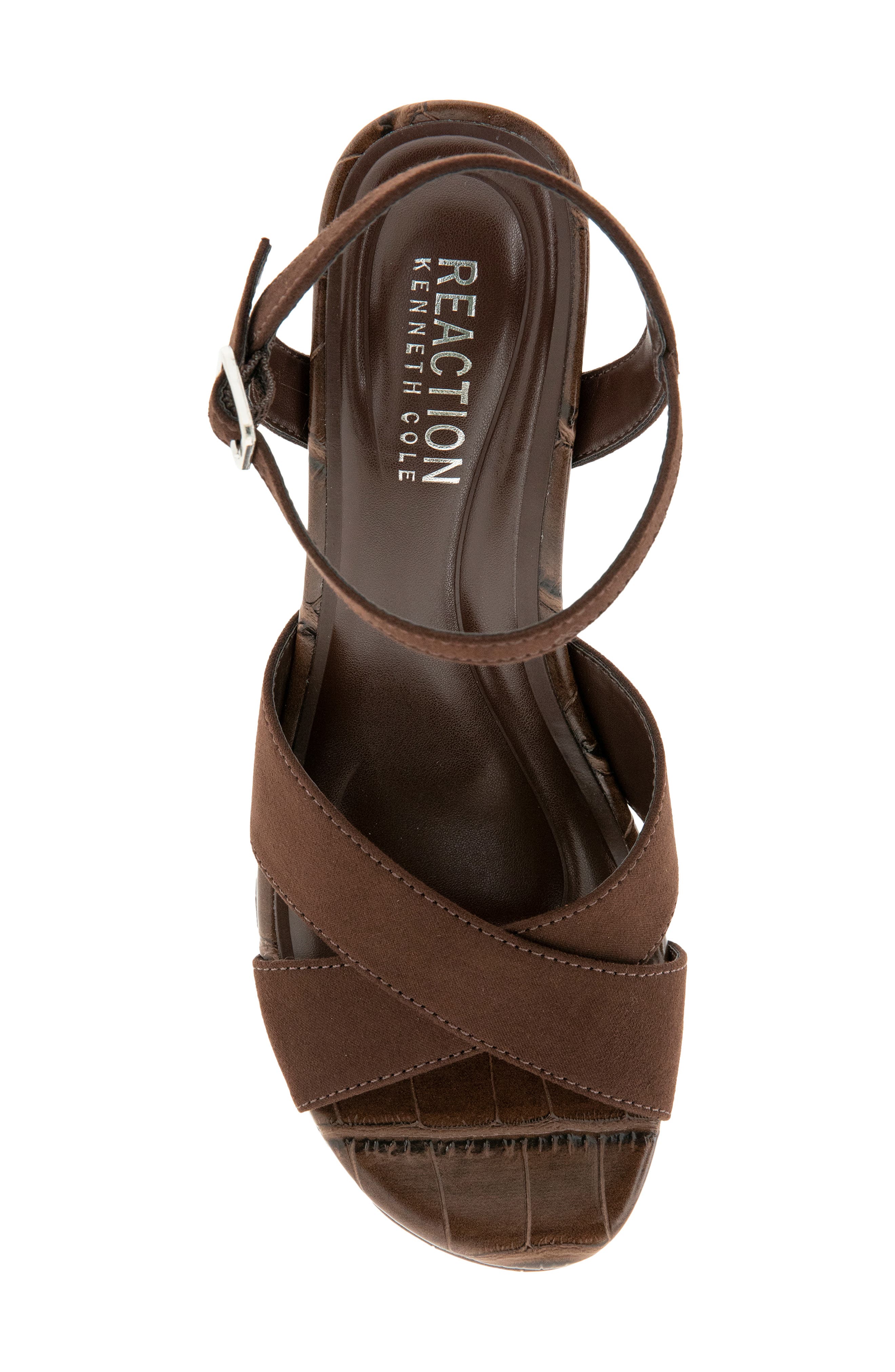 Reeva Ankle Strap Platform Sandal, Alternate, color, CHOCOLATE MICRO