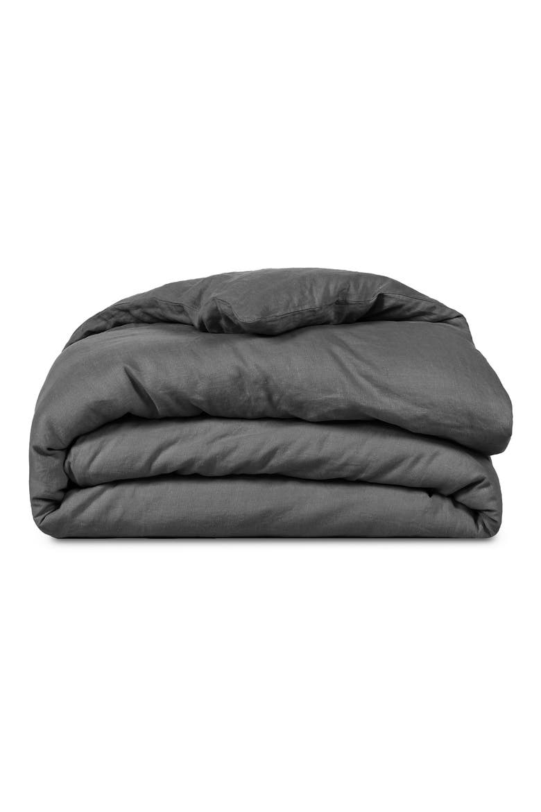 French Linen Duvet Cover, Main, color, STORM