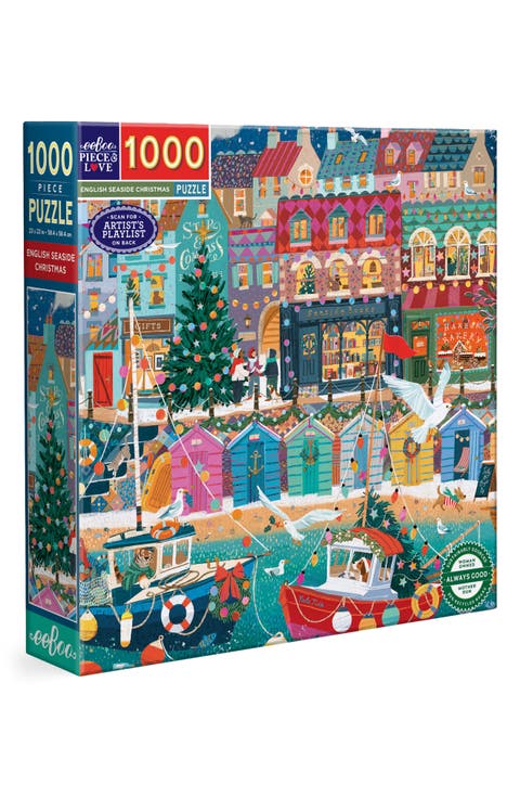 English Seaside Christmas 1000-Piece Puzzle