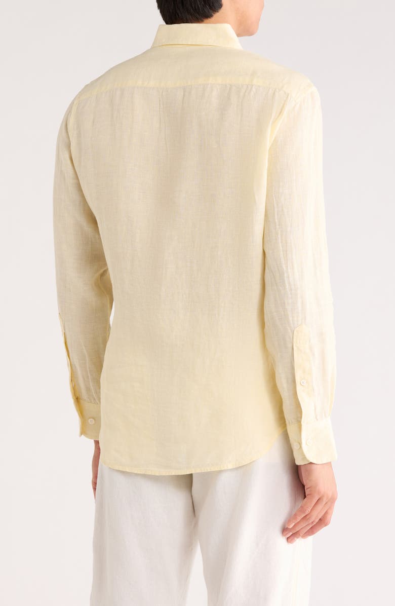 Bonobos Everyday Linen Shirt, Alternate, color, Pale Yellow