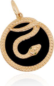 The Lovery Fine Jewelry Onyx Snake Charm