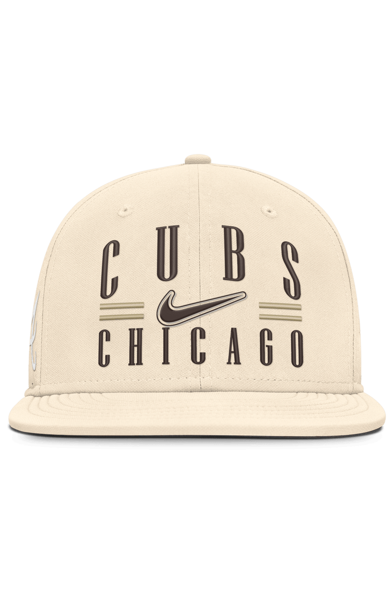 Nike Men's Nike Natural Chicago Cubs True Dri-FIT AeroBill Fitted Hat, Alternate, color, Natural