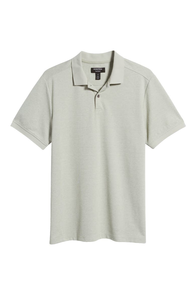 Tech Smart Piqué Polo, Alternate, color, GREEN CLAY