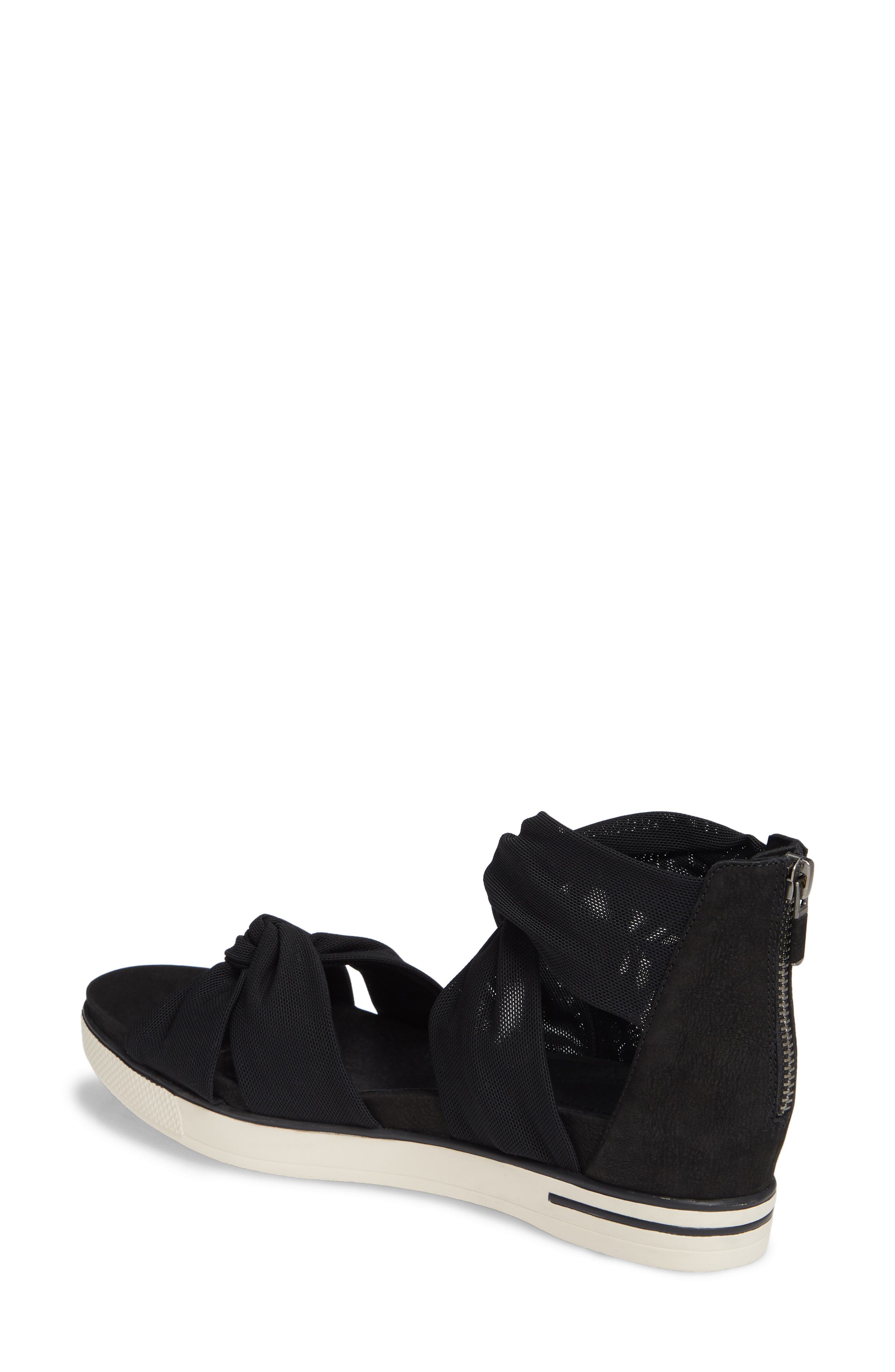 Zanya Sandal, Alternate, color, BLACK FABRIC