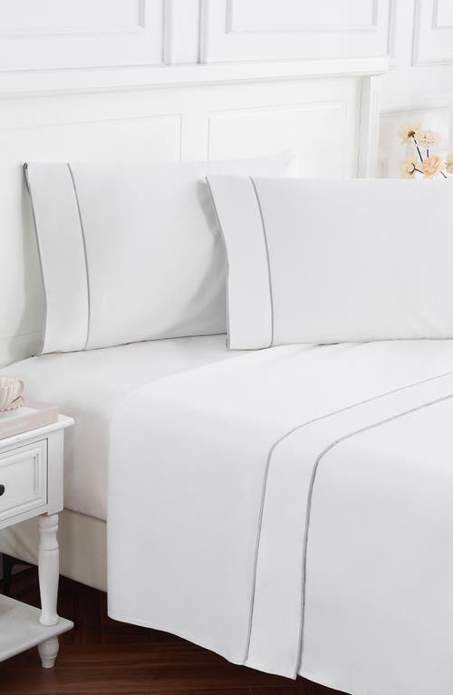 Melange Home Framed 600 Thread Count Sateen Sheet Set In Multi