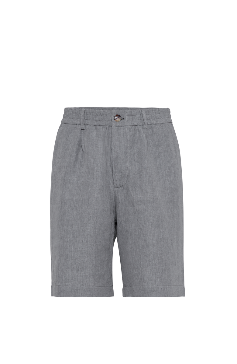 Brunello Cucinelli Linen Bermuda shorts, Main, color, 