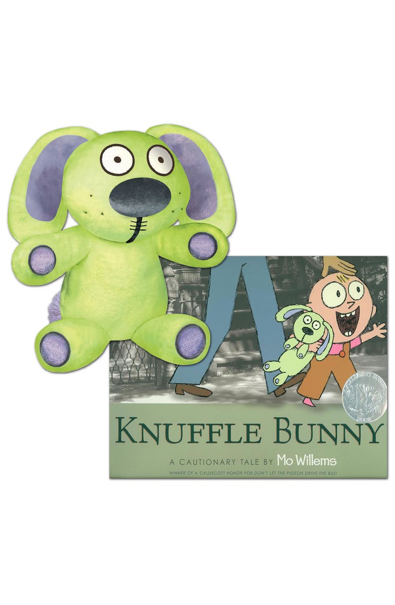 Kaplan Early Learning Knuffle Bunny Soft Plush Toy with Hardcover Book, Main, color, Green