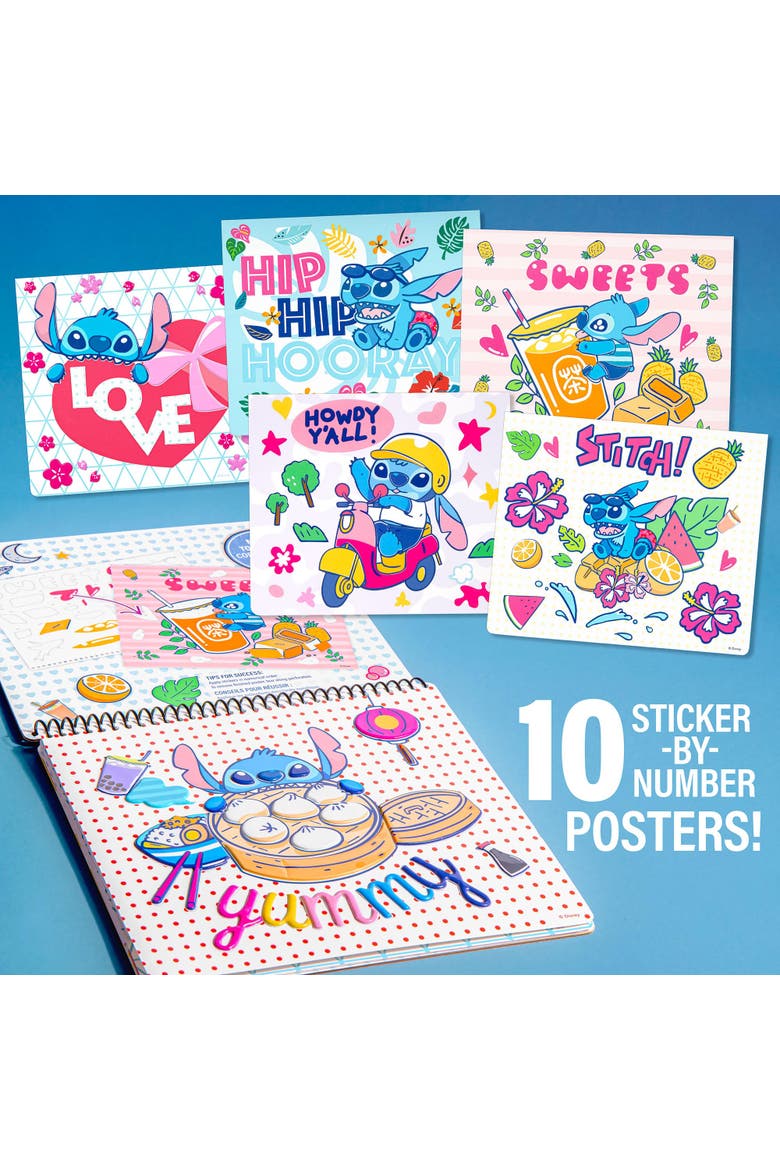 Disney Stitch Sticker By Number Set 250+ Stickers, Alternate, color, Multicolored