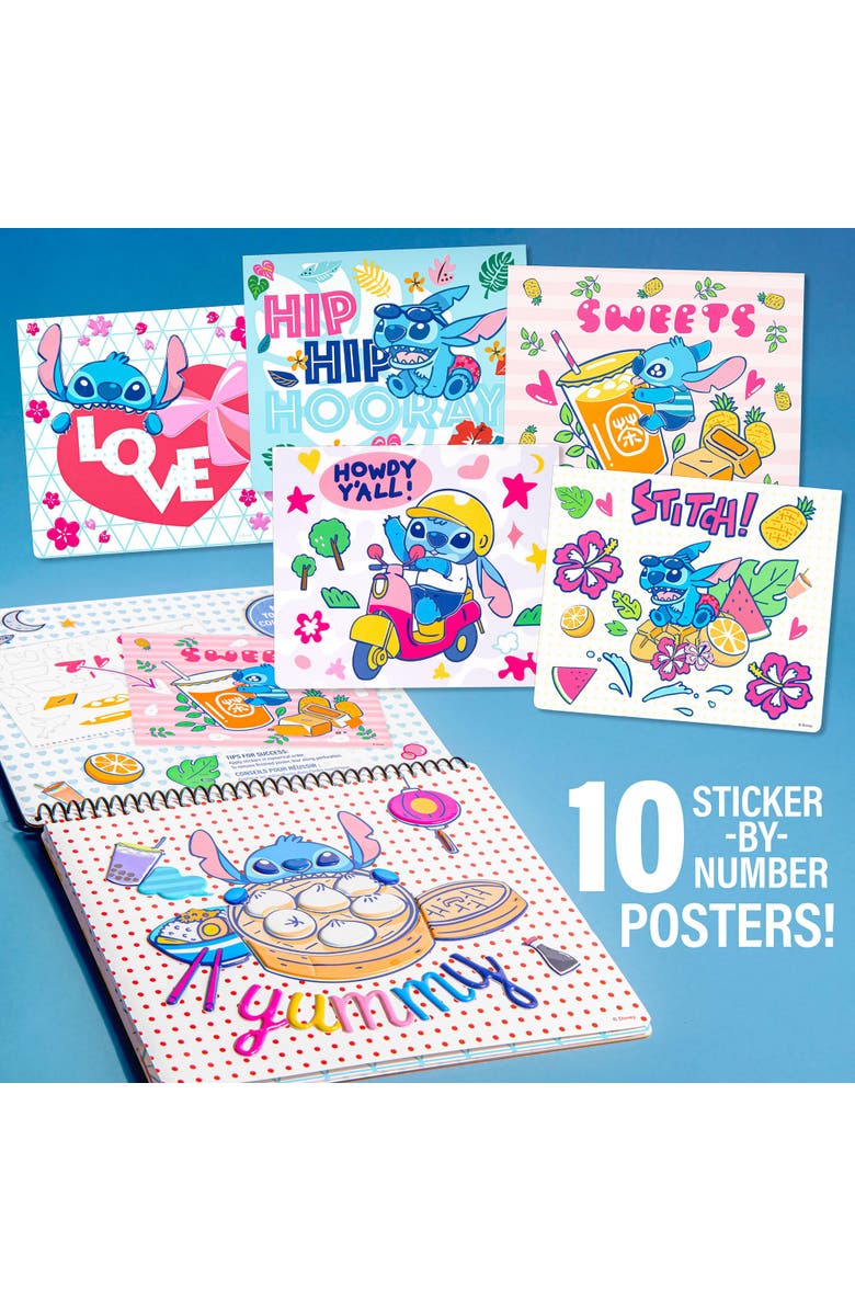 Fashion Angels Disney Stitch Sticker By Number Set 250+ Stickers, Alternate, color, Multicolored