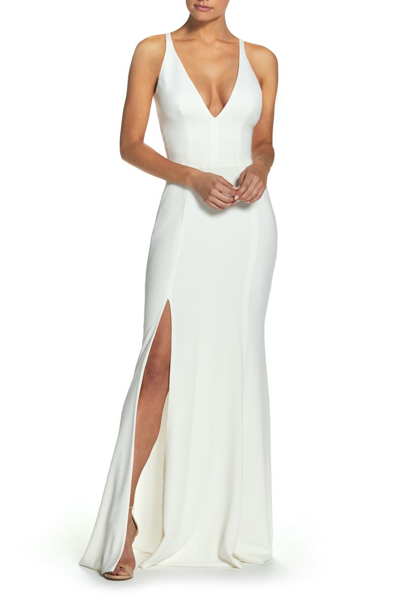 Iris Slit Crepe Gown video