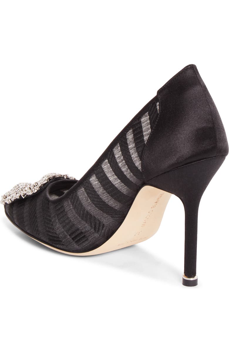 Manolo Blahnik Hangisila Pump, Alternate, color, Ywov 979R/Black