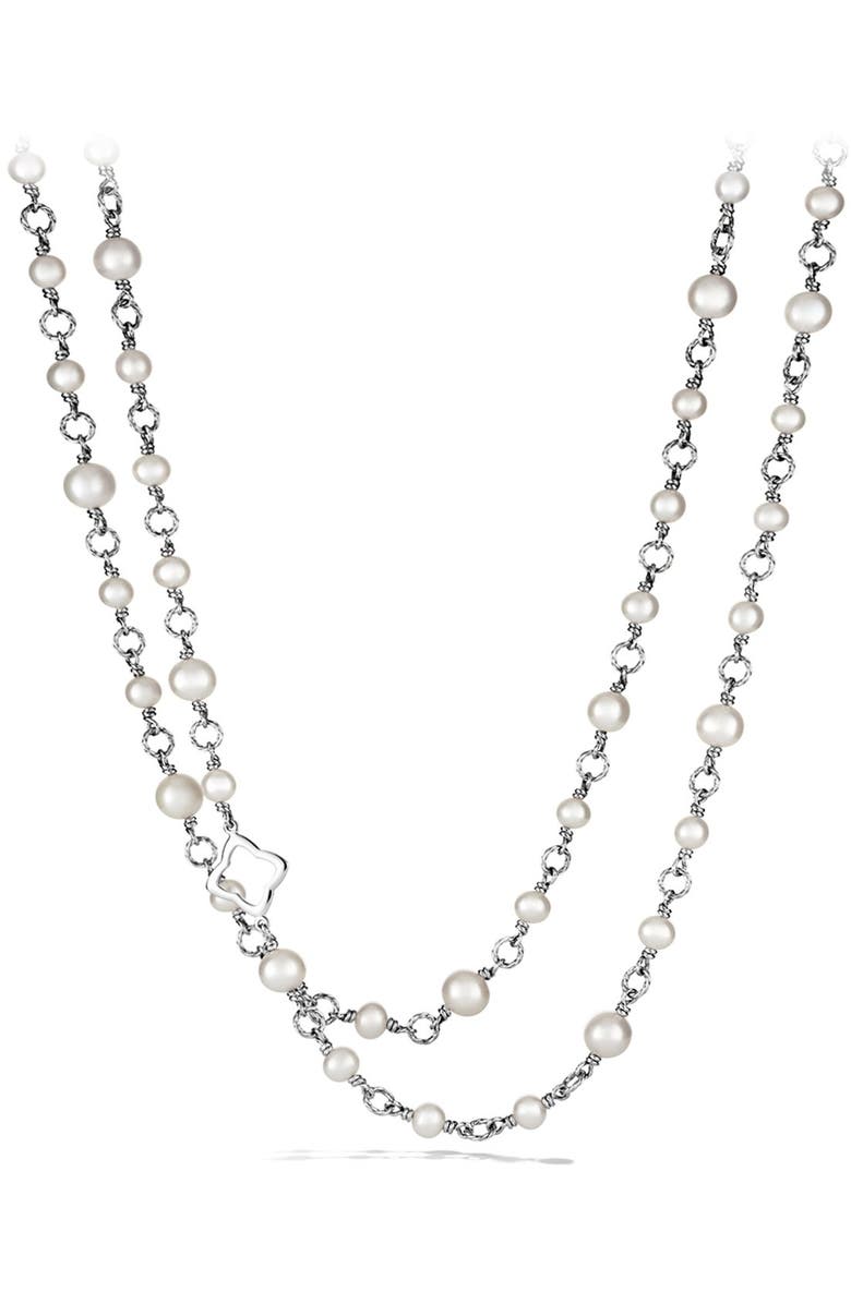 David Yurman Pearl Chain Necklace, Main, color,