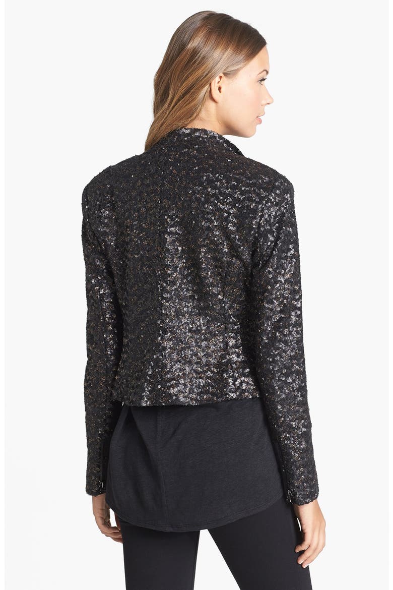 'Jenna' Jacket, Alternate, color, BLACK/ GOLD