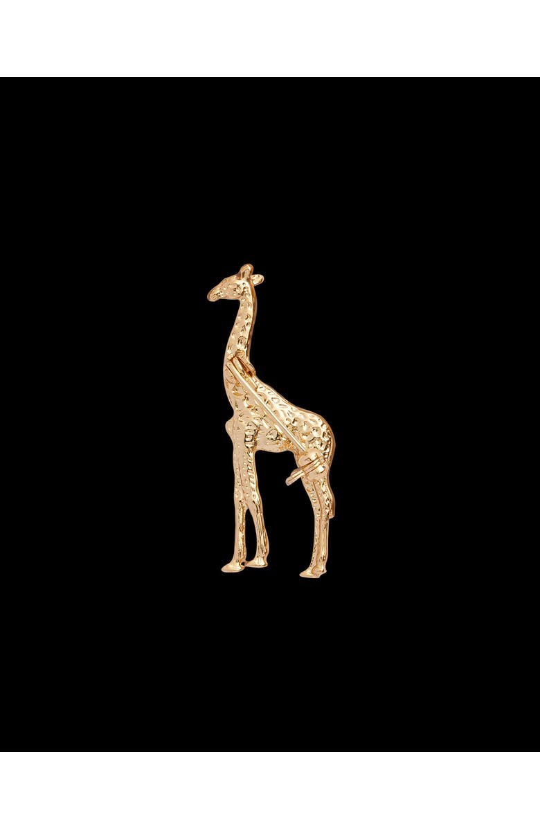 Fable England Giraffe Brooch, Alternate, color, Multi & Gold