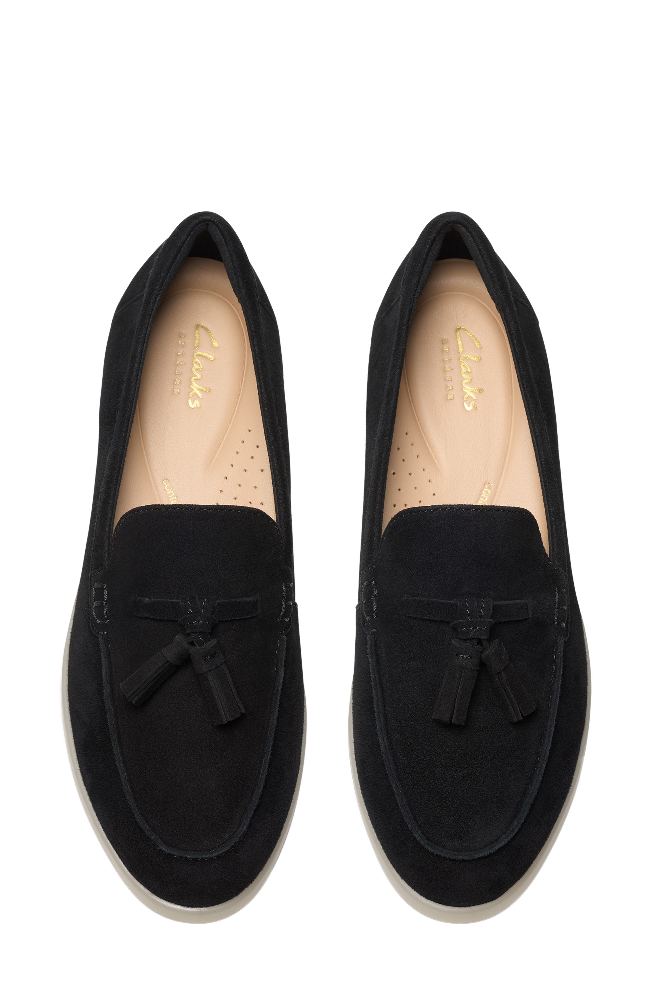 Clarks<sup>®</sup> Narini Edge Loafer, Alternate, color, Black Suede