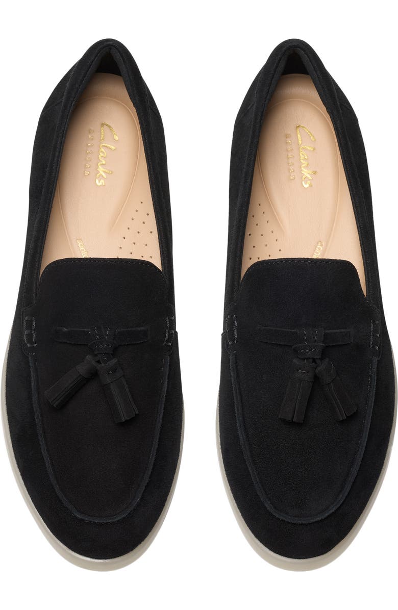 Clarks<sup>®</sup> Narini Edge Loafer, Alternate, color, Black Suede