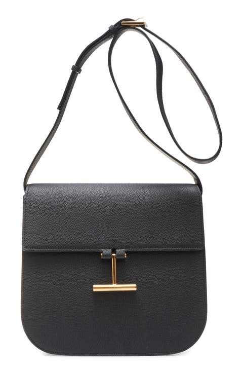 ショルダーバッグ・ポシェット TOM FORD Small leather crossbody bag Tom Ford Leather Crossbody Bag In Black - 30% Off | Editorialist
