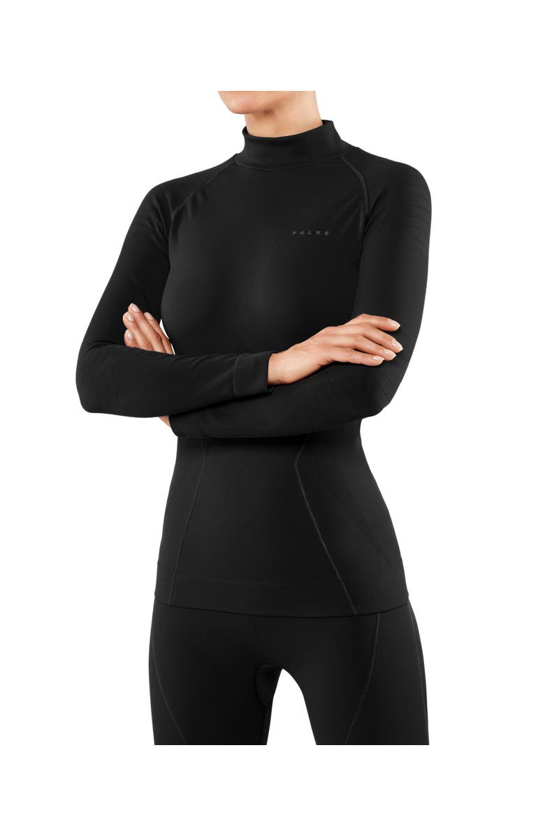 Falke Maximum Warm Turtleneck Base Layer Top, Main, color, Black
